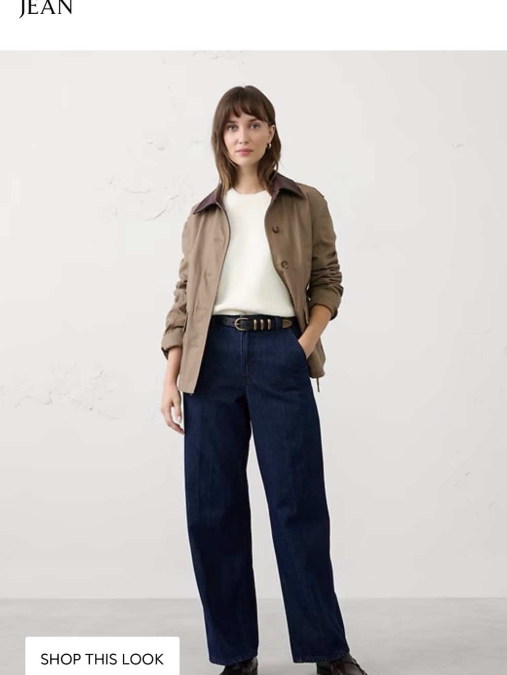 Banana Republic Straight High-Rise Luxe Trouser Jean size 29 NWT